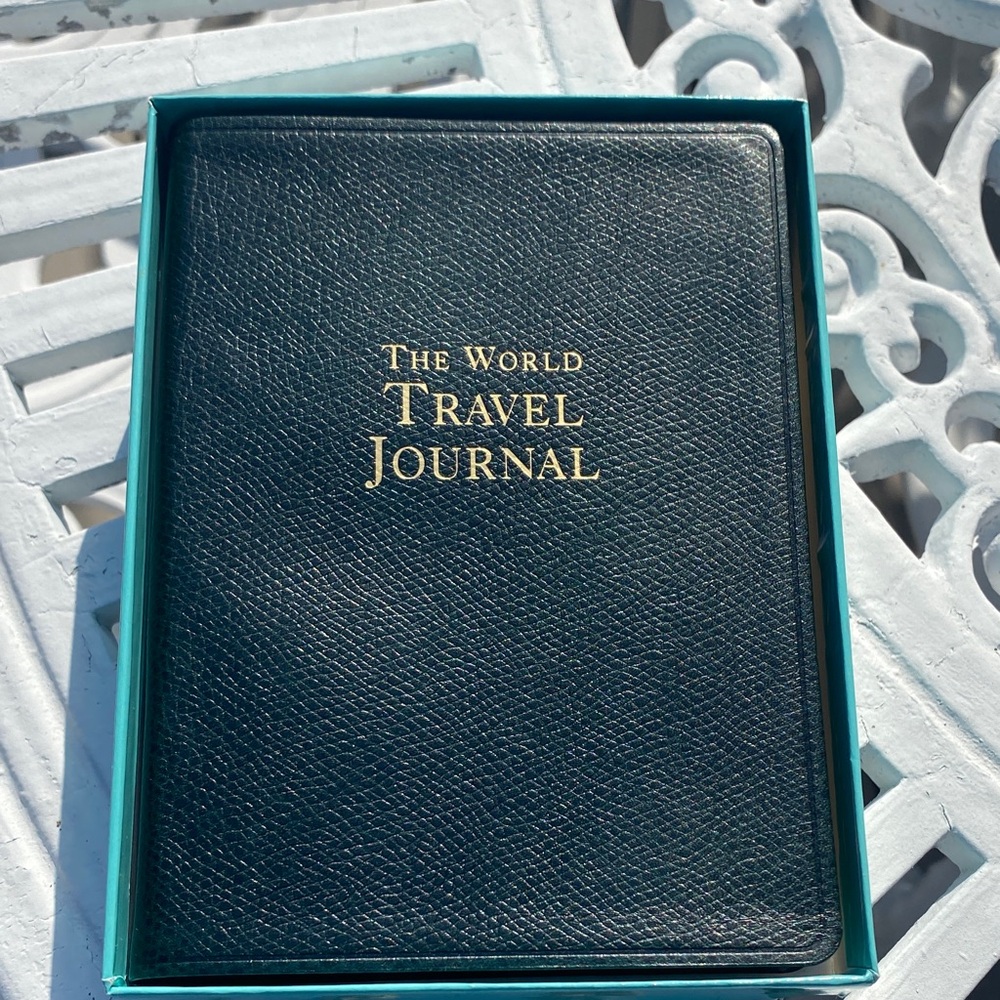 Tiffany & Co. Dark Green& Gold leather Travel Journal - never used - Picture 10 of 10